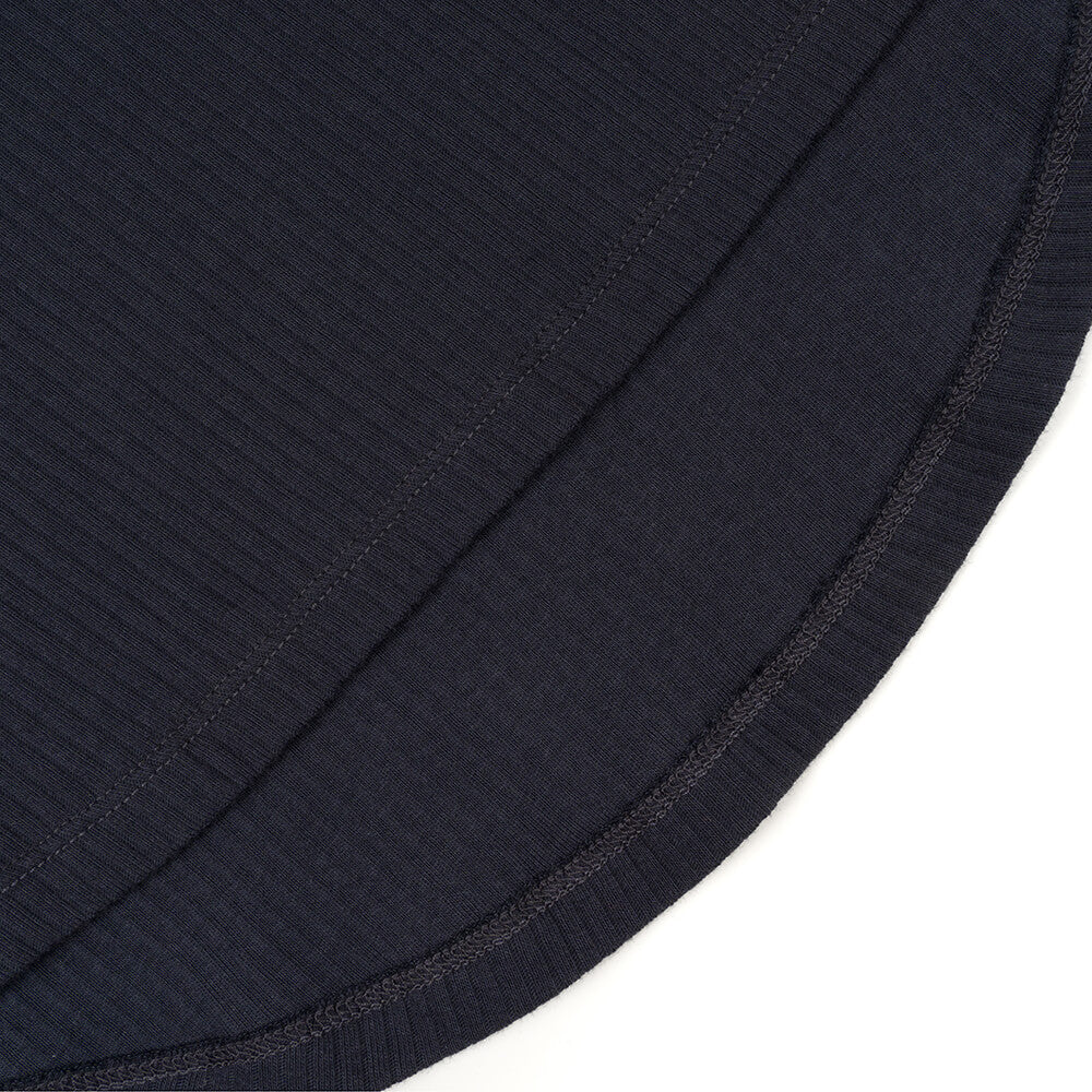 T-shirt col roulé Bleu Marine Femme coton bio certifié GOTS