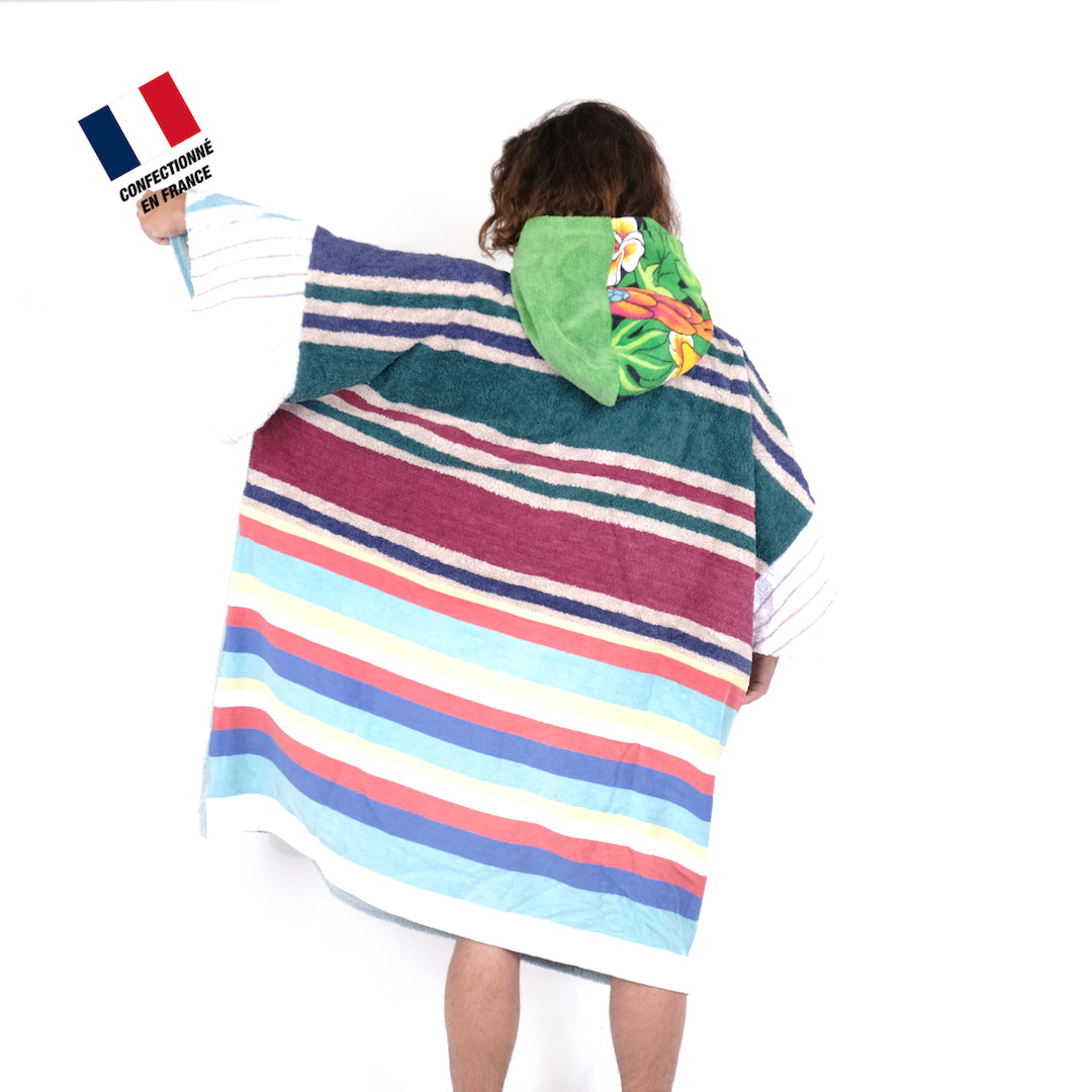 Poncho Anfibi unisexe 100% Upcyclé « Elephant » modèle unique