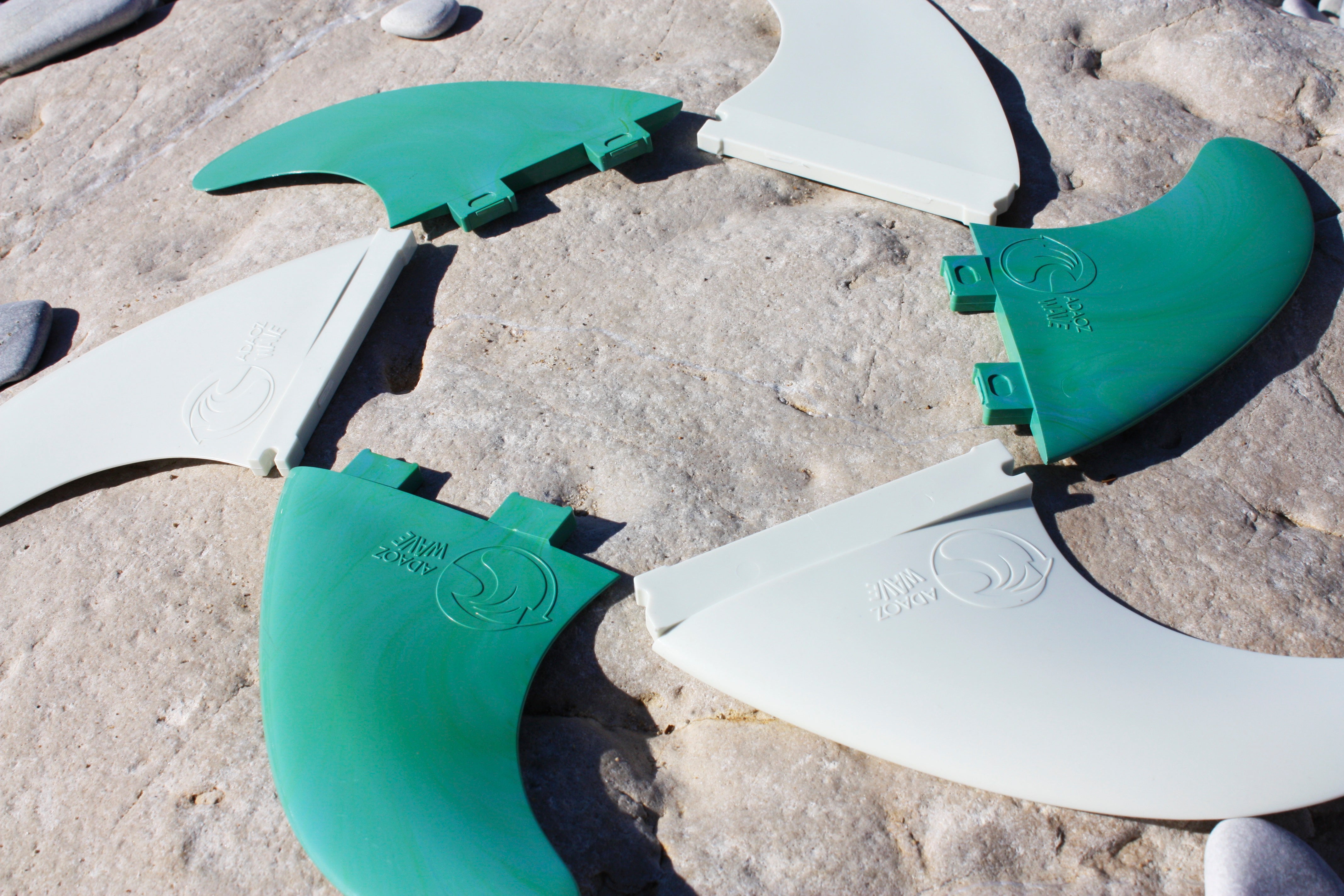 Set de 3 Dérives de surf en plastique recyclé compatibles Future Fins