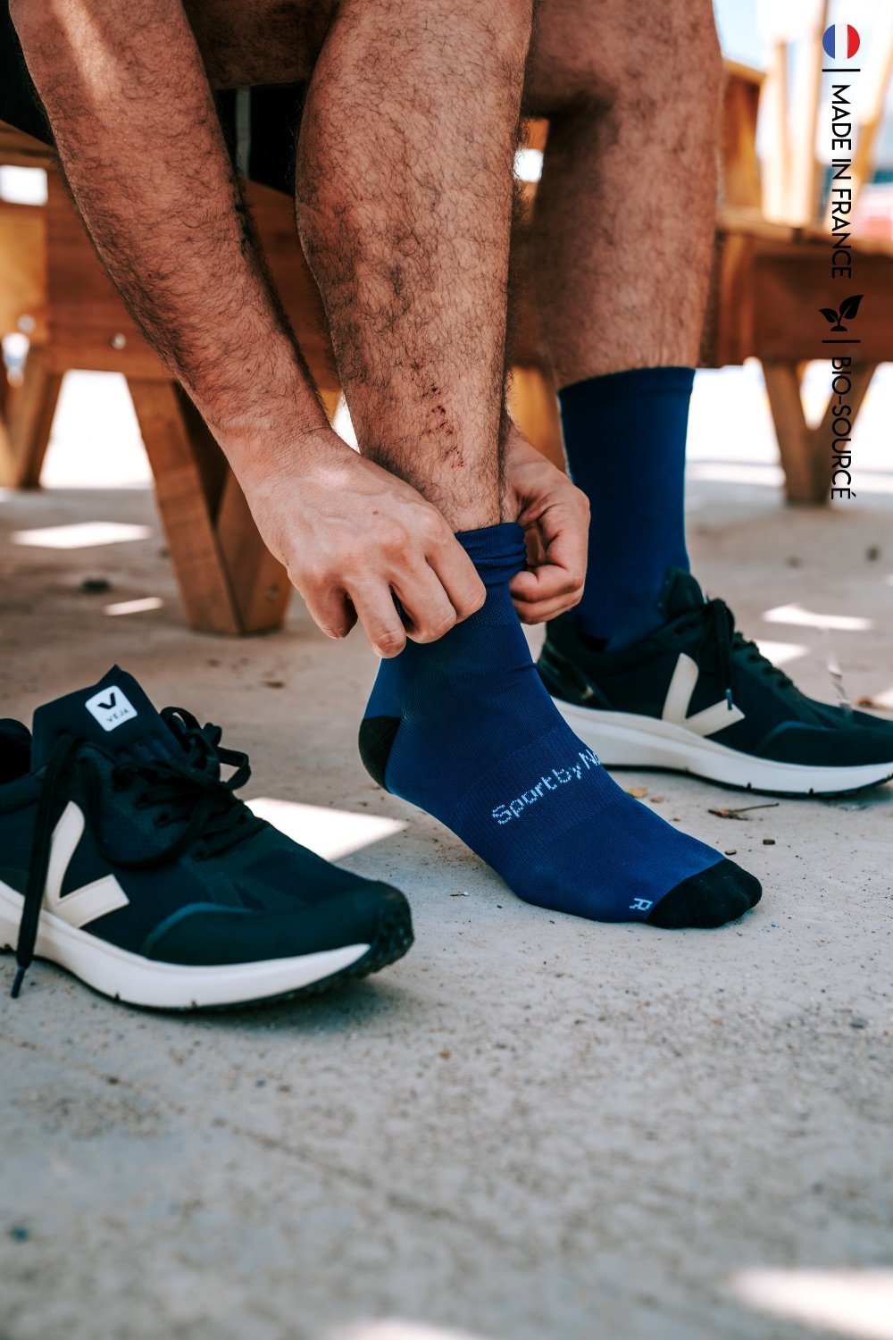 HIGH SOCKS - Running / Cycling Socks (blue)