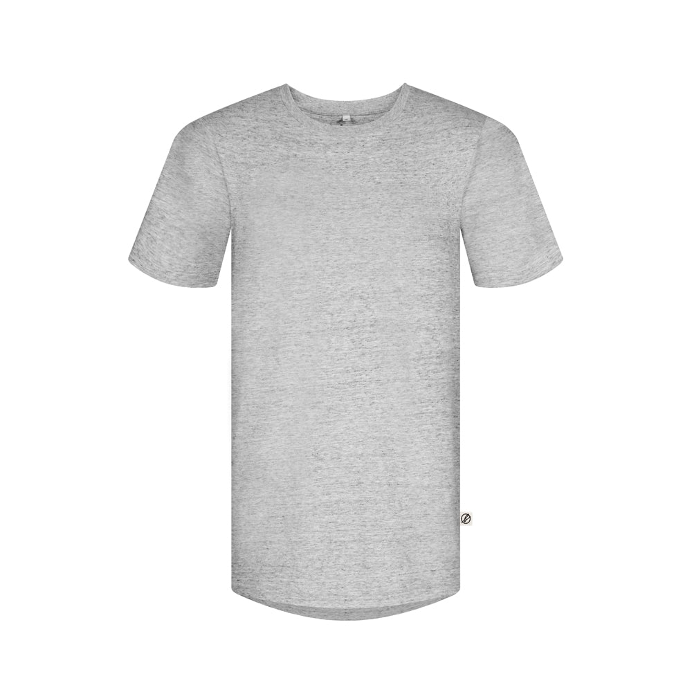 T-shirt Gris manches courtes coton bio et fibres de cellulose