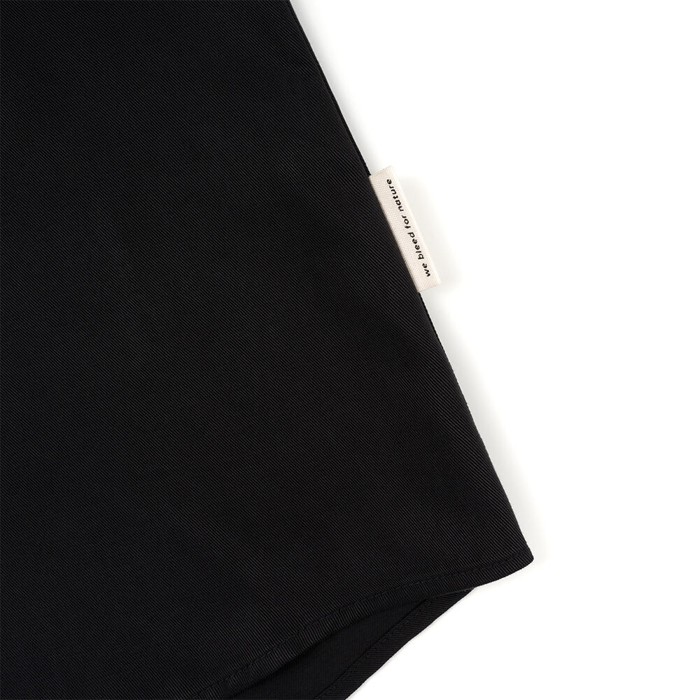 Chemise Noire Homme fibres de cellulose