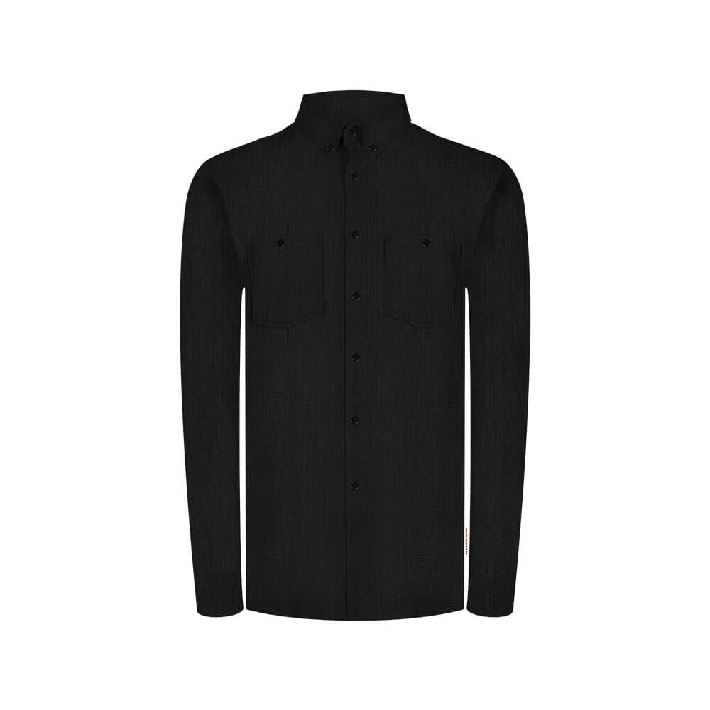 Chemise Noire Homme fibres de cellulose